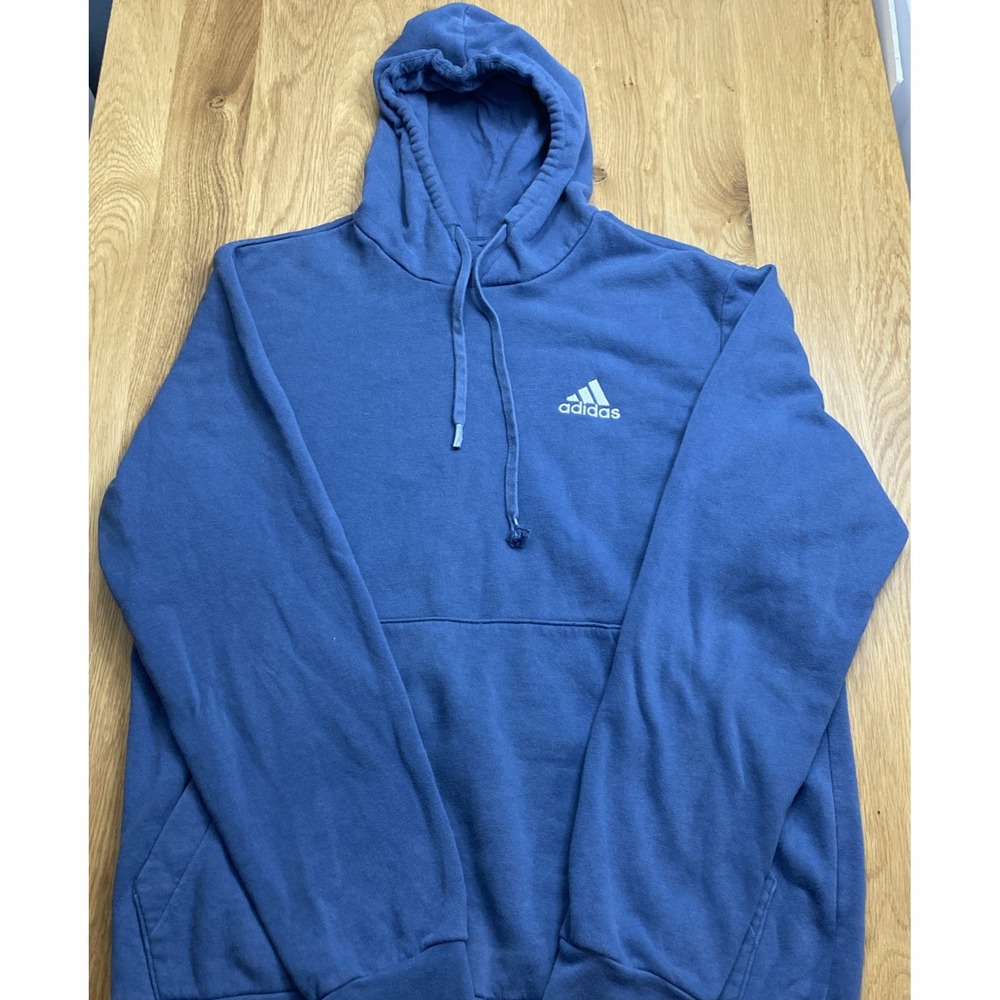 Adidas Original Performance Hoodie‎ SZ L Men Pullover Kangaroo Pocket Logo